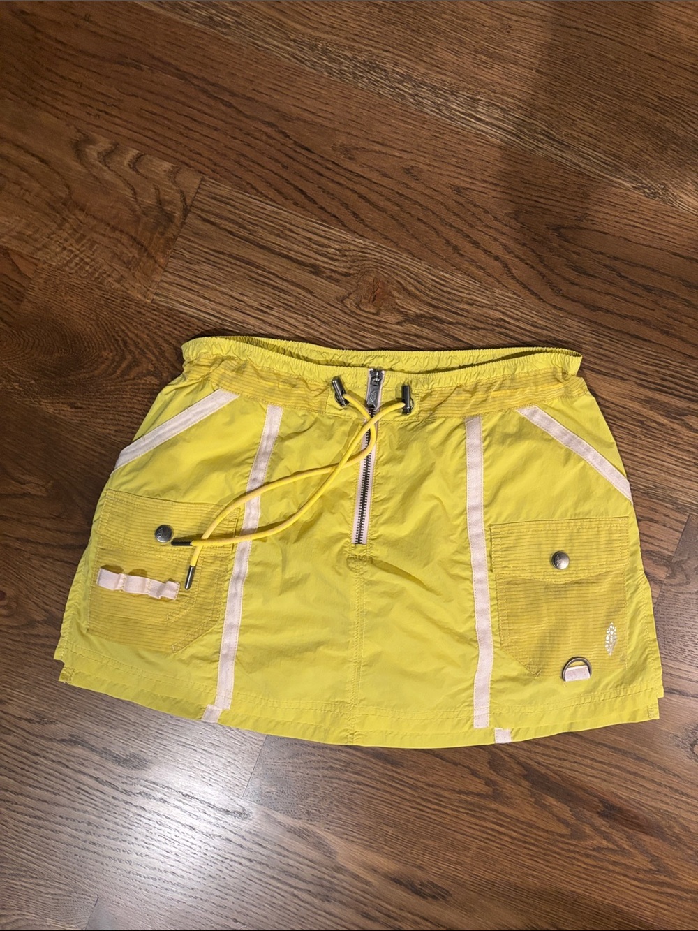 FP Yellow Drawstring Utility Mini Skort